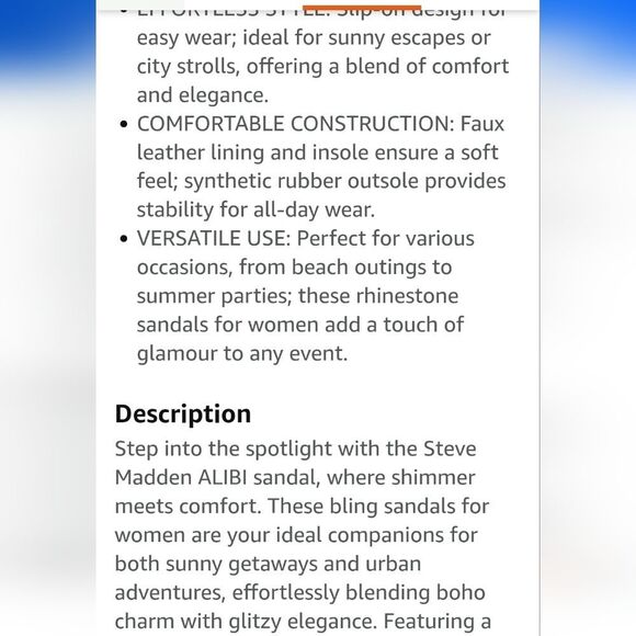 Steve Madden Alibi Rhinestone Slide Sandal- Natural Raffia - Picture 10 of 14